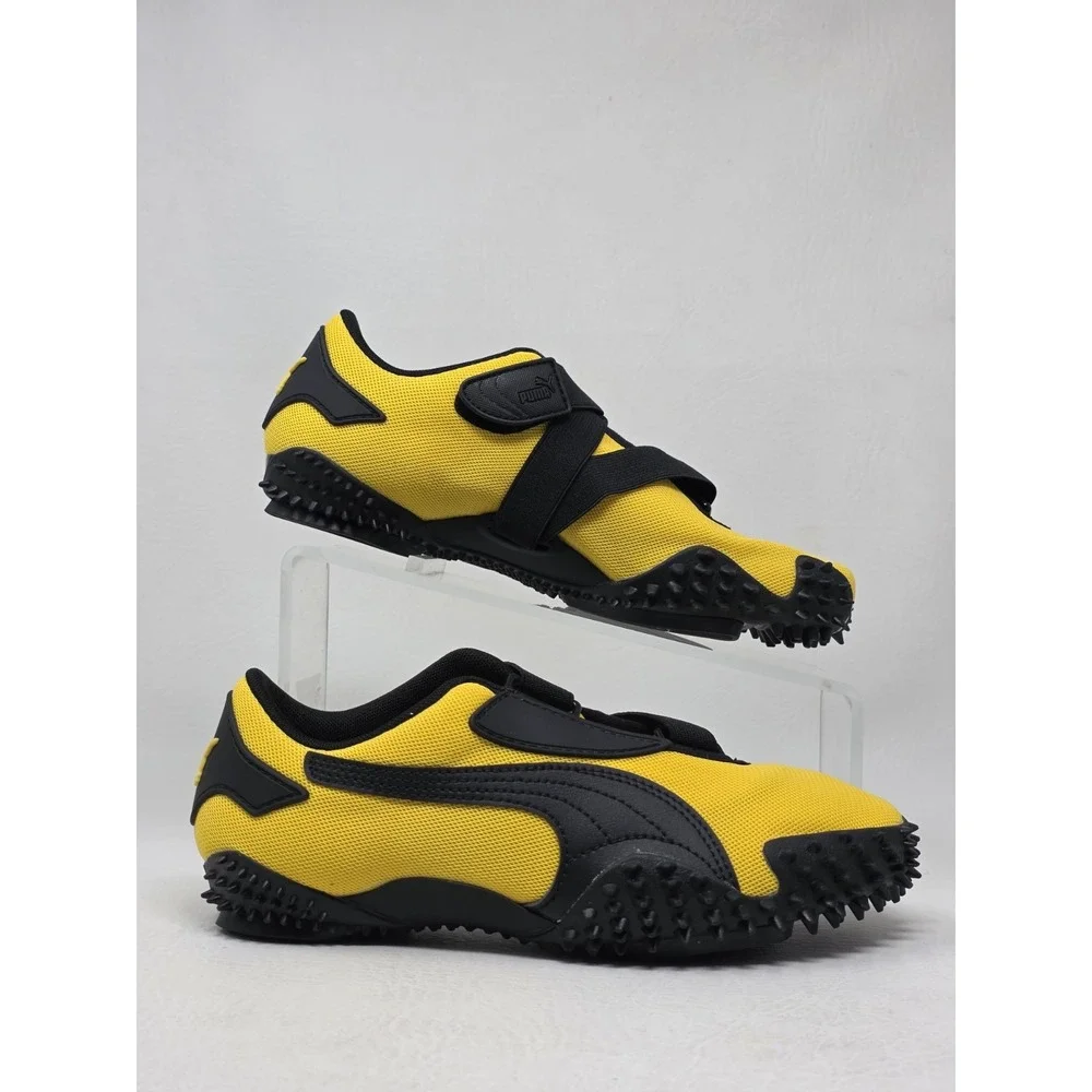 PUMA Yellow/Black Strap Low Top Athletic Sneakers Youth Size 4.5 403729-06 New
